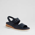 Load image into Gallery viewer, ZIERA VATCH DK NAVY - WHITE - Women Sandals - Collective Shoes 
