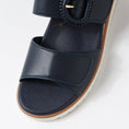 Load image into Gallery viewer, ZIERA VATCH DK NAVY - WHITE - Women Sandals - Collective Shoes 

