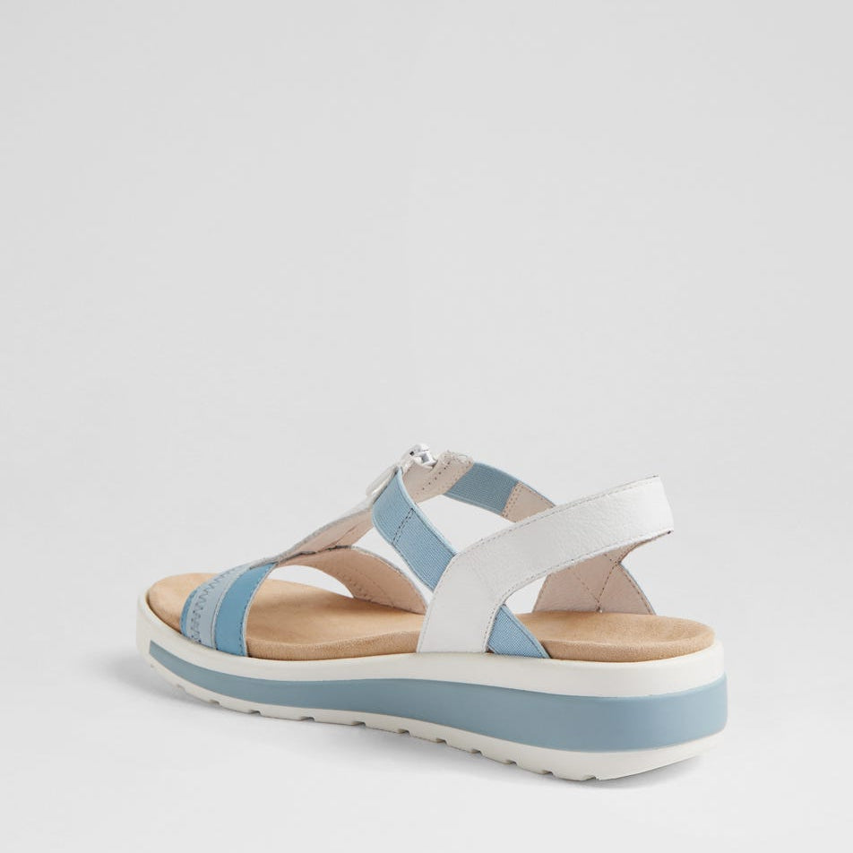 ZIERA GISTA NEW BLUE DENIM - Women Sandals - Collective Shoes 