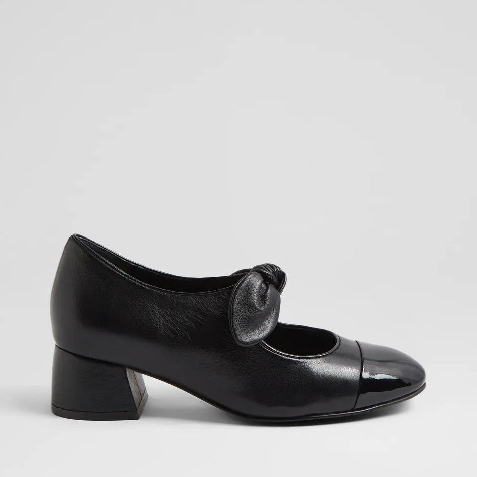 ZIERA ZIPEN BLACK PATENT - Women heel - Collective Shoes 