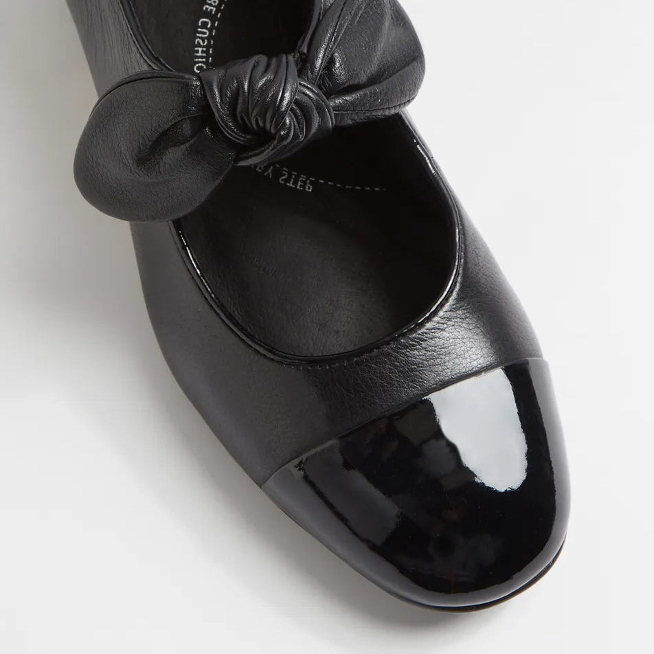 ZIERA ZIPEN BLACK PATENT - Women heel - Collective Shoes 