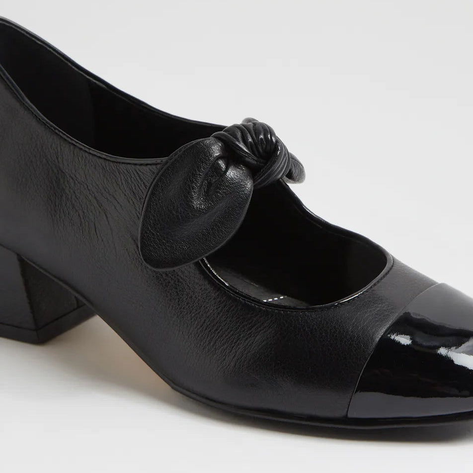 ZIERA ZIPEN BLACK PATENT - Women heel - Collective Shoes 
