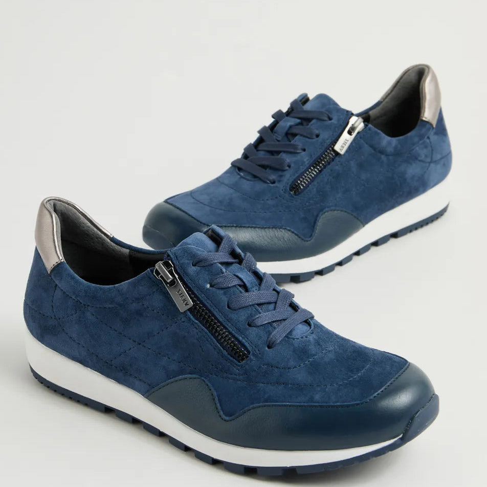 ZIERA BRIDDIE NAVY PEWTER - Women Sneakers - Collective Shoes 