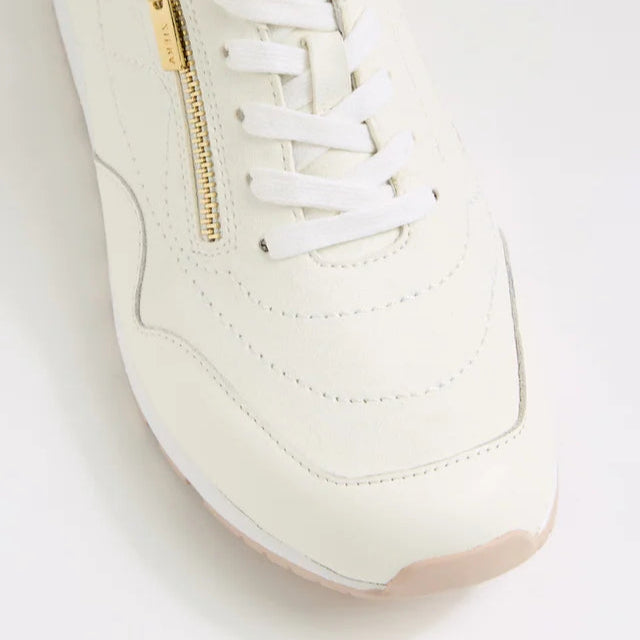 ZIERA BRIDDIE WHITE PALE GOLD - Women Sneakers - Collective Shoes 