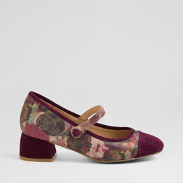 ZIERA ZILLA BURGUNDY SHIRAZ - Women Heels - Collective Shoes 