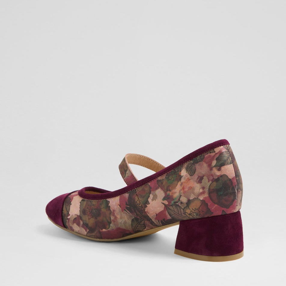 ZIERA ZILLA BURGUNDY SHIRAZ - Women Heels - Collective Shoes 