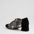 Load image into Gallery viewer, ZIERA ZINKY BLACK CHARCOAL - Women Oxford / Brogue Shoes - Collective Shoes 
