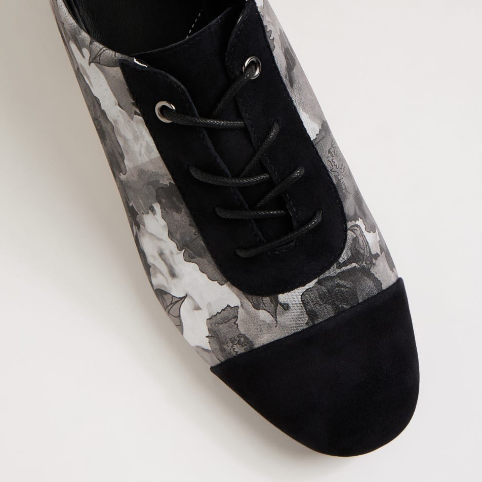 ZIERA ZINKY BLACK CHARCOAL - Women Oxford / Brogue Shoes - Collective Shoes 