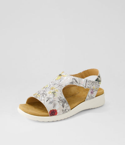 Ziera Basma White Fields - Women Sandals - Collective Shoes 