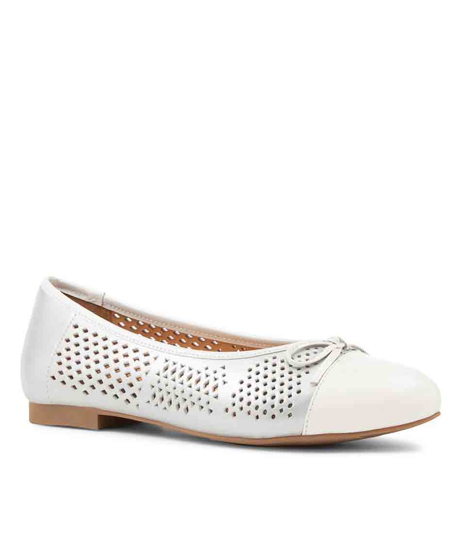 Ziera Caly White Silver - Women Loafers - Collective Shoes 