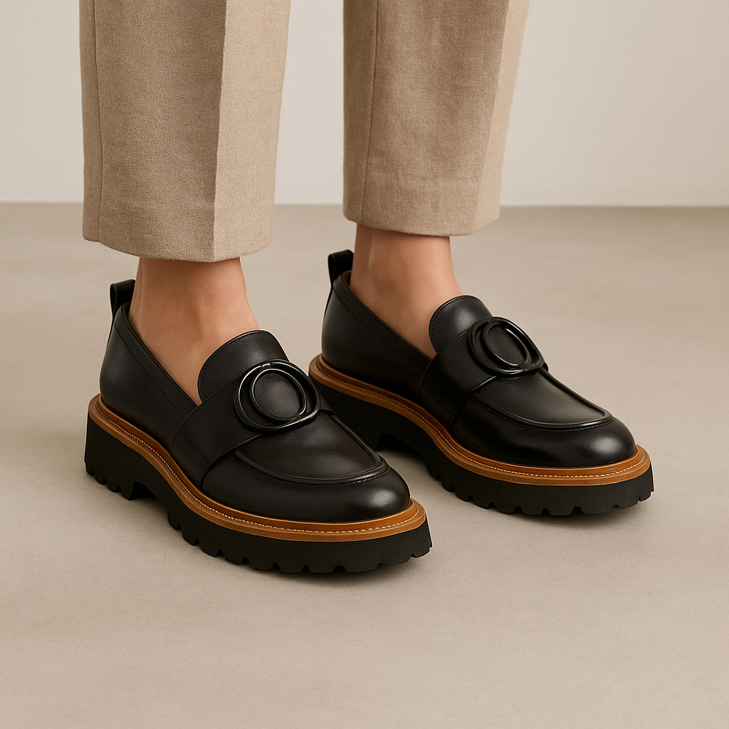 EOS ABBI BLACK - Women Loafers - Collective Shoes 
