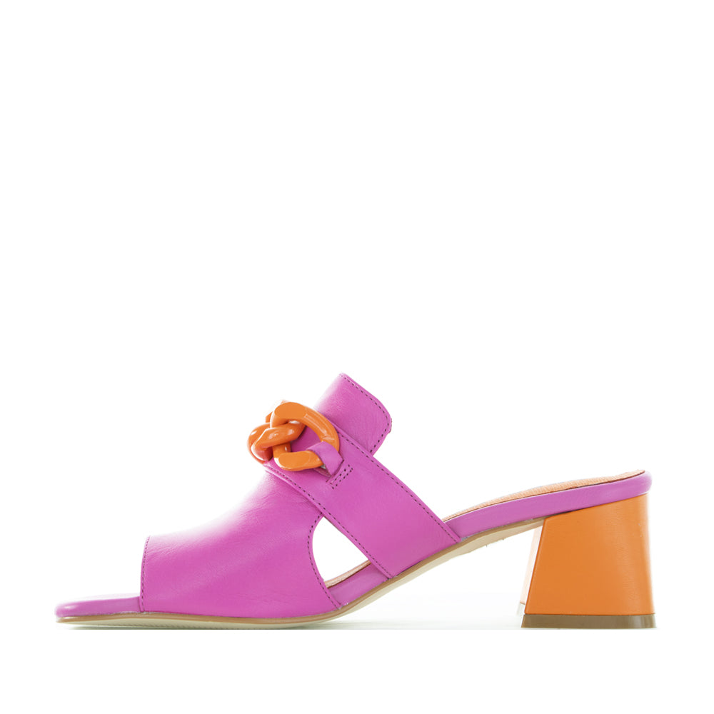 BRESLEY ADDER FUCHSIA ORANGE - Women Heels - Collective Shoes 