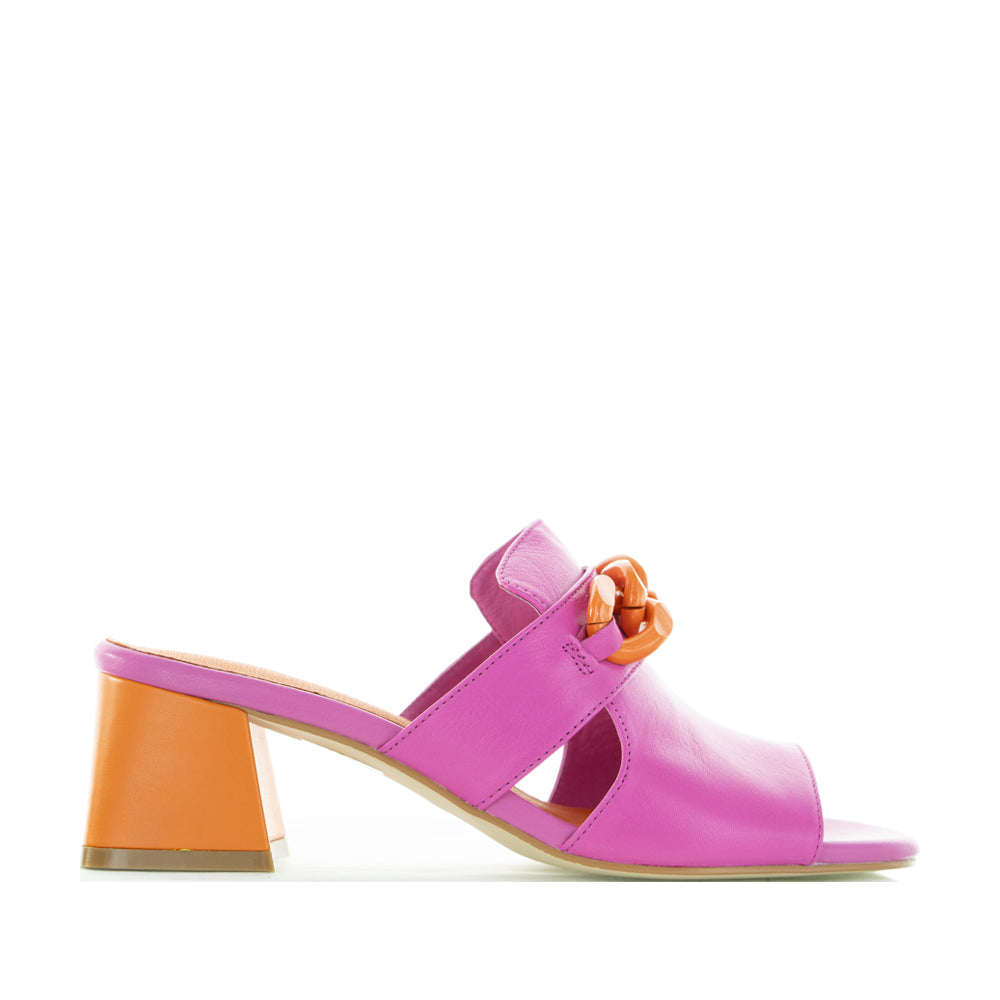 BRESLEY ADDER FUCHSIA ORANGE - Women Heels - Collective Shoes 