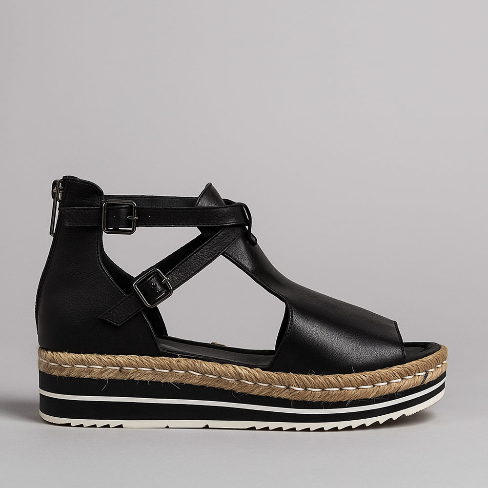 DJANGO & JULIETTE ALEXYS BLACK - Women Sandals - Collective Shoes 