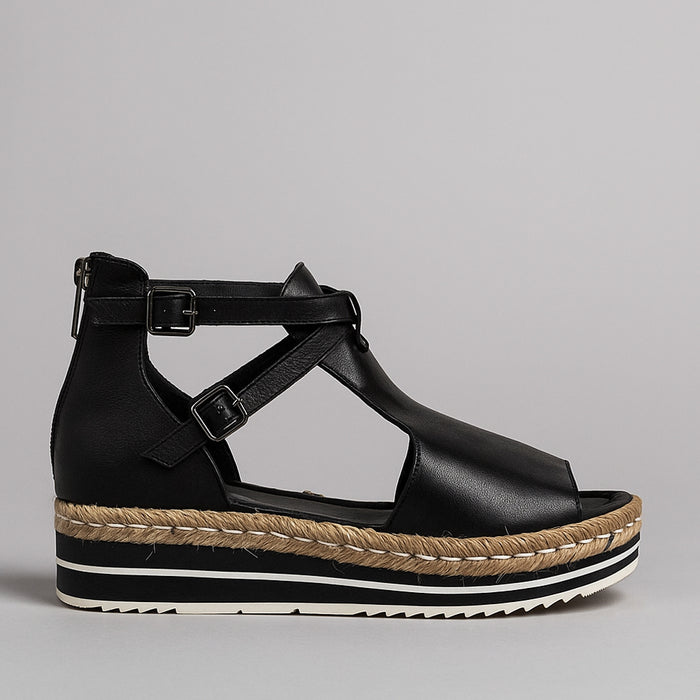 DJANGO & JULIETTE ALEXYS BLACK - Women Sandals - Collective Shoes 