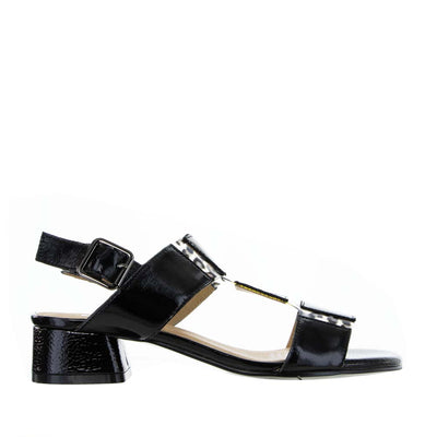 BRESLEY ANGELIC BLACK PAT - Women Sandals - Collective Shoes 