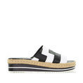 Load image into Gallery viewer, DJANGO & JULIETTE ANKITA WHITE BLACK - Women Slides - Collective Shoes 
