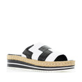 Load image into Gallery viewer, DJANGO & JULIETTE ANKITA WHITE BLACK - Women Slides - Collective Shoes 
