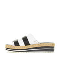 Load image into Gallery viewer, DJANGO & JULIETTE ANKITA WHITE BLACK - Women Slides - Collective Shoes 
