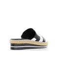 Load image into Gallery viewer, DJANGO & JULIETTE ANKITA WHITE BLACK - Women Slides - Collective Shoes 
