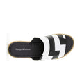 Load image into Gallery viewer, DJANGO & JULIETTE ANKITA WHITE BLACK - Women Slides - Collective Shoes 
