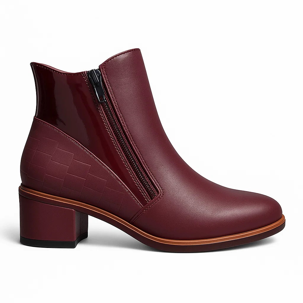 LE SANSA REFINE MERLOT - Women Boots - Collective Shoes 