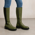 Load image into Gallery viewer, LE SANSA RILEY DK OLIVE - Women High Boots - Collective Shoes 
