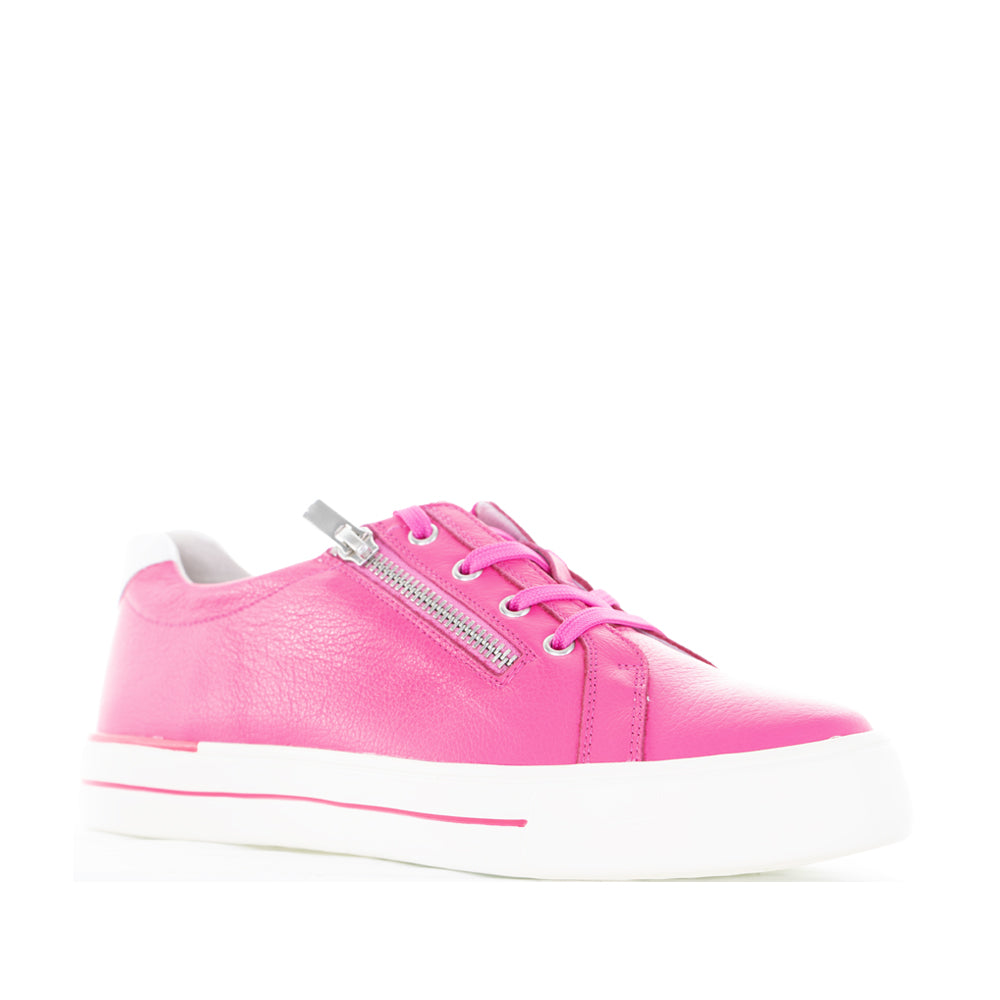 ZIERA AUDRY HOT PINK LEATHER