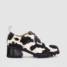 BRESLEY DAYA BLACK/WHITE COW - Women Casuals - Collective Shoes 