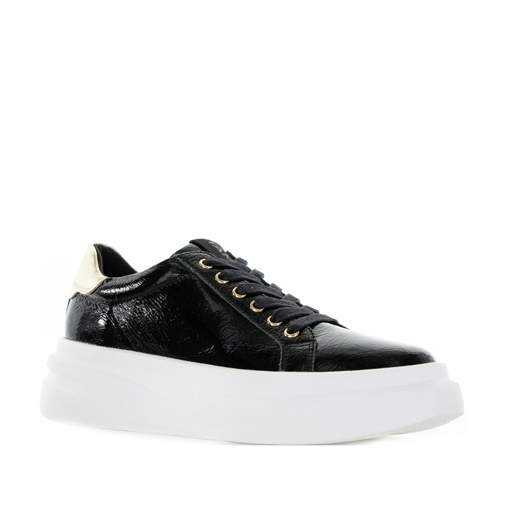 TAMARA LONDON BAILEY BLACK PAT GOLD - Women Sneakers - Collective Shoes 