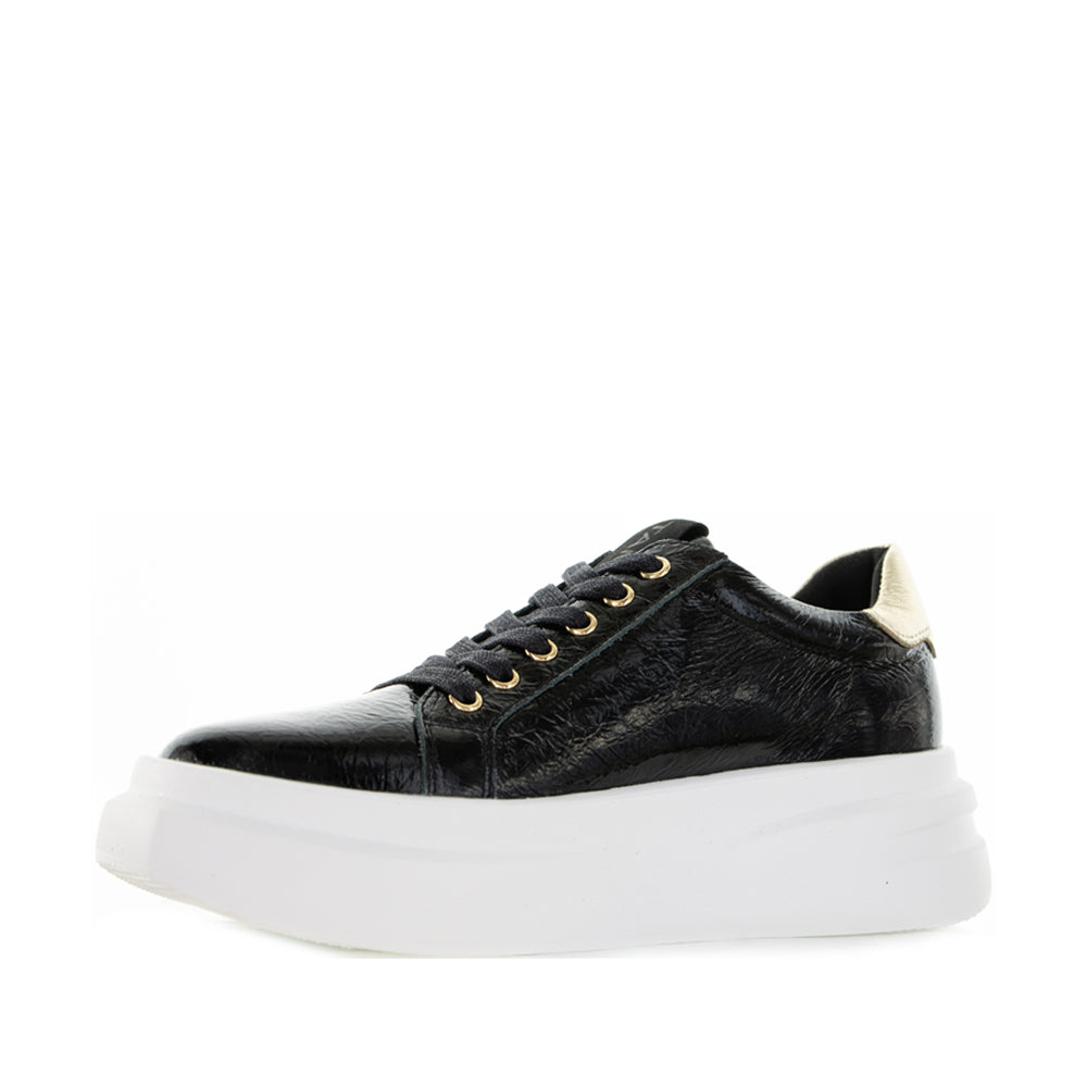 TAMARA LONDON BAILEY BLACK PAT GOLD - Women Sneakers - Collective Shoes 