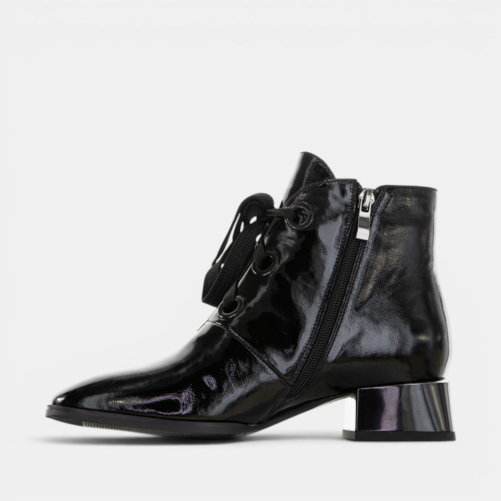 MILA RAINE BAKER BLACK PATENT
