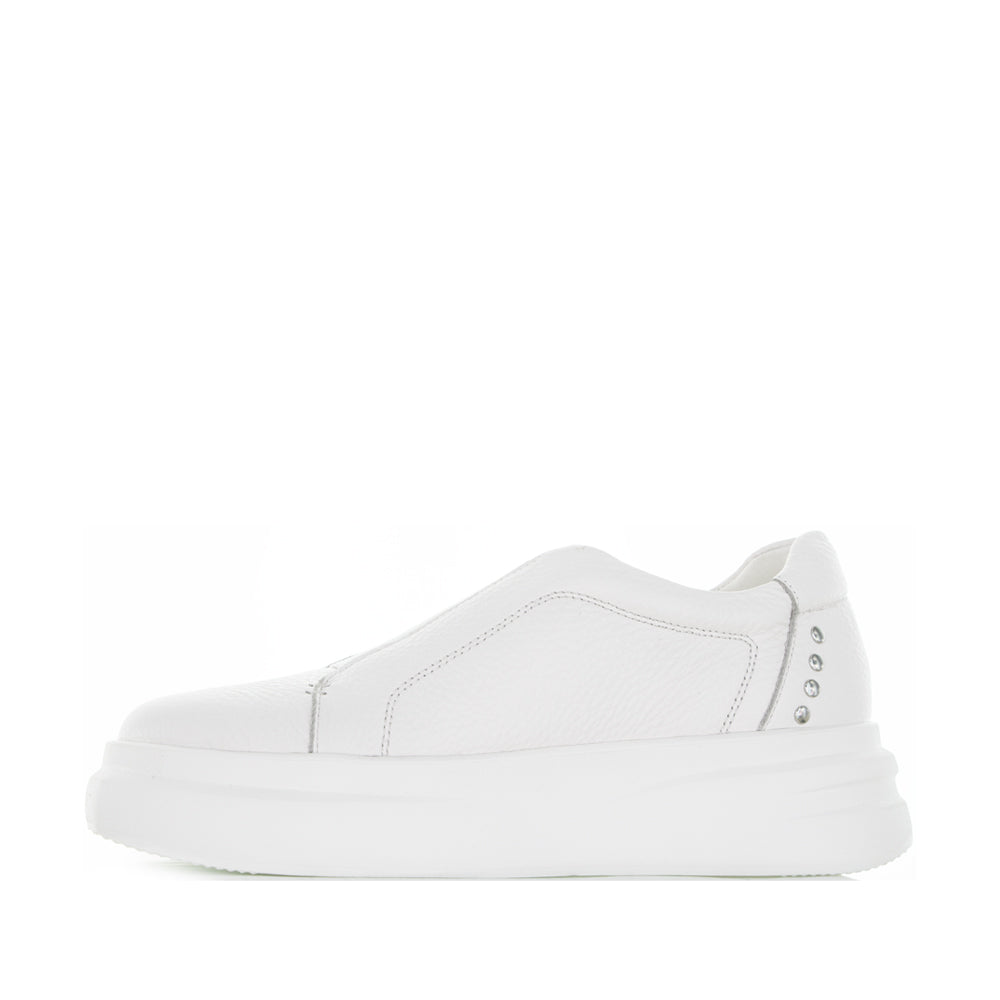 TAMARA LONDON BIANCA WHITE MILLED - Women Sneakers - Collective Shoes 