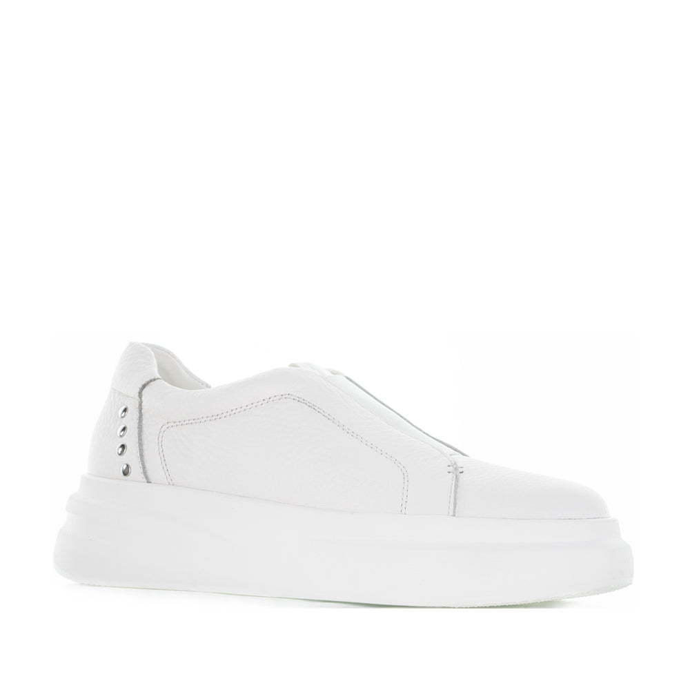 TAMARA LONDON BIANCA WHITE MILLED - Women Sneakers - Collective Shoes 
