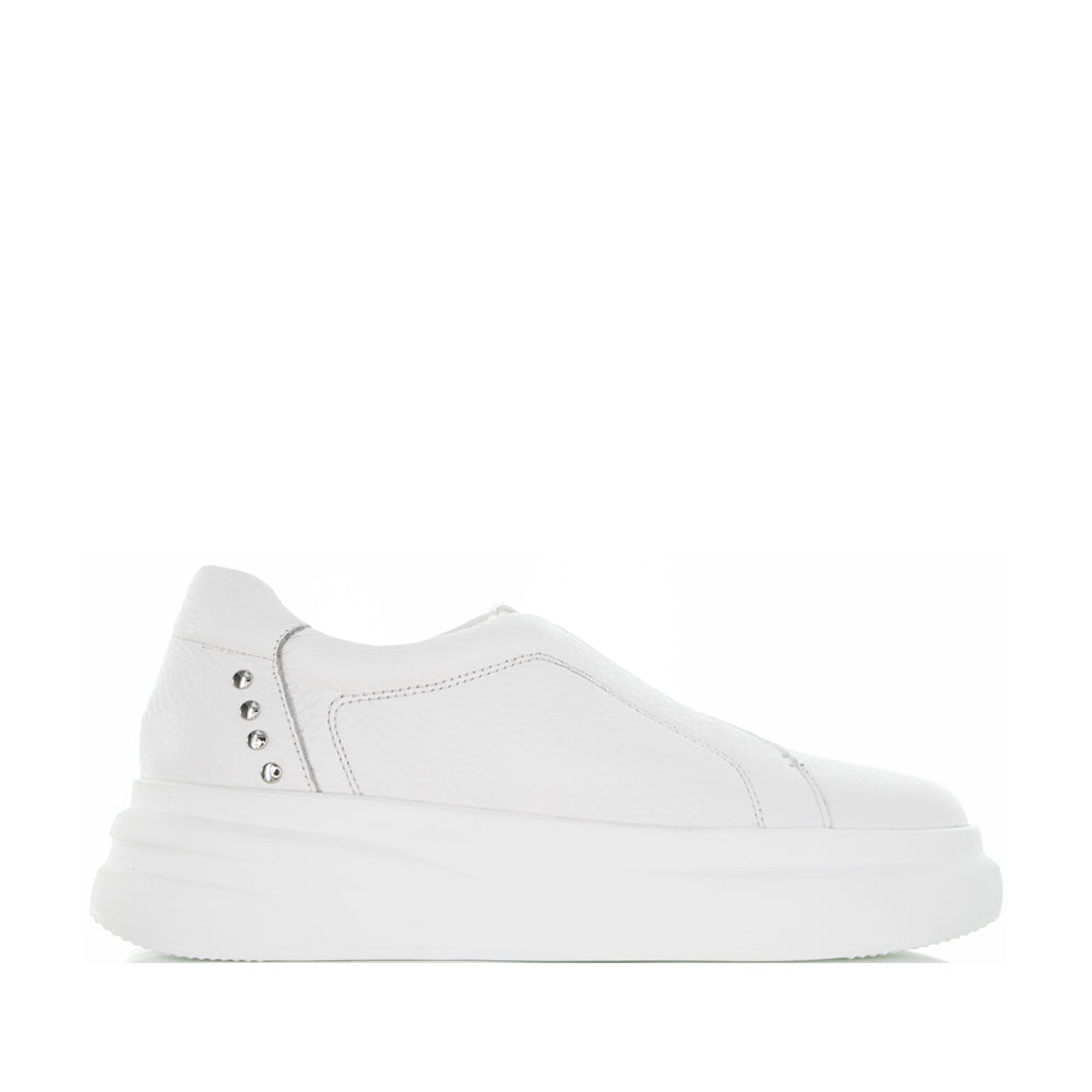 TAMARA LONDON BIANCA WHITE MILLED - Women Sneakers - Collective Shoes 
