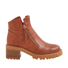 DJANGO & JULIETTE MCGUIRE BRANDY - Women Boots - Collective Shoes 