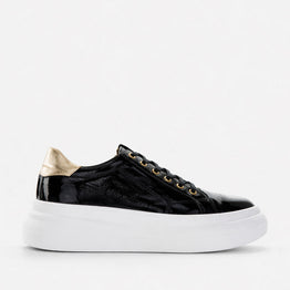 TAMARA LONDON BAILEY BLACK PAT GOLD - Women Sneakers - Collective Shoes 