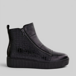 ALFIE & EVIE DYNASTY BLACK EMBOSSED