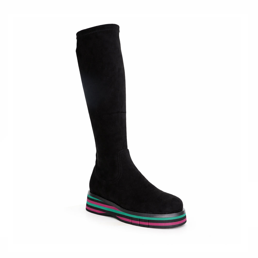 DJANGO & JULIETTE GESBIT BLACK FORSET - Women High Boots - Collective Shoes 