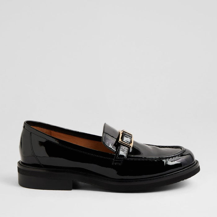 DJANGO & JULIETTE BROGANE BLACK - Women Loafers - Collective Shoes 