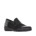 Load image into Gallery viewer, ZIERA SAGE BLACK CUT - Women Slip-ons - Collective Shoes 
