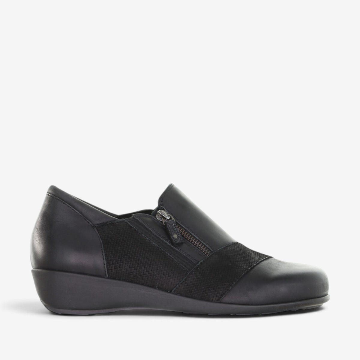 ZIERA SAGE BLACK CUT - Women Slip-ons - Collective Shoes 