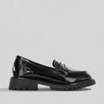 Load image into Gallery viewer, LE SANSA BOW BLACK PATENT - Women Loafers - Collective Shoes 
