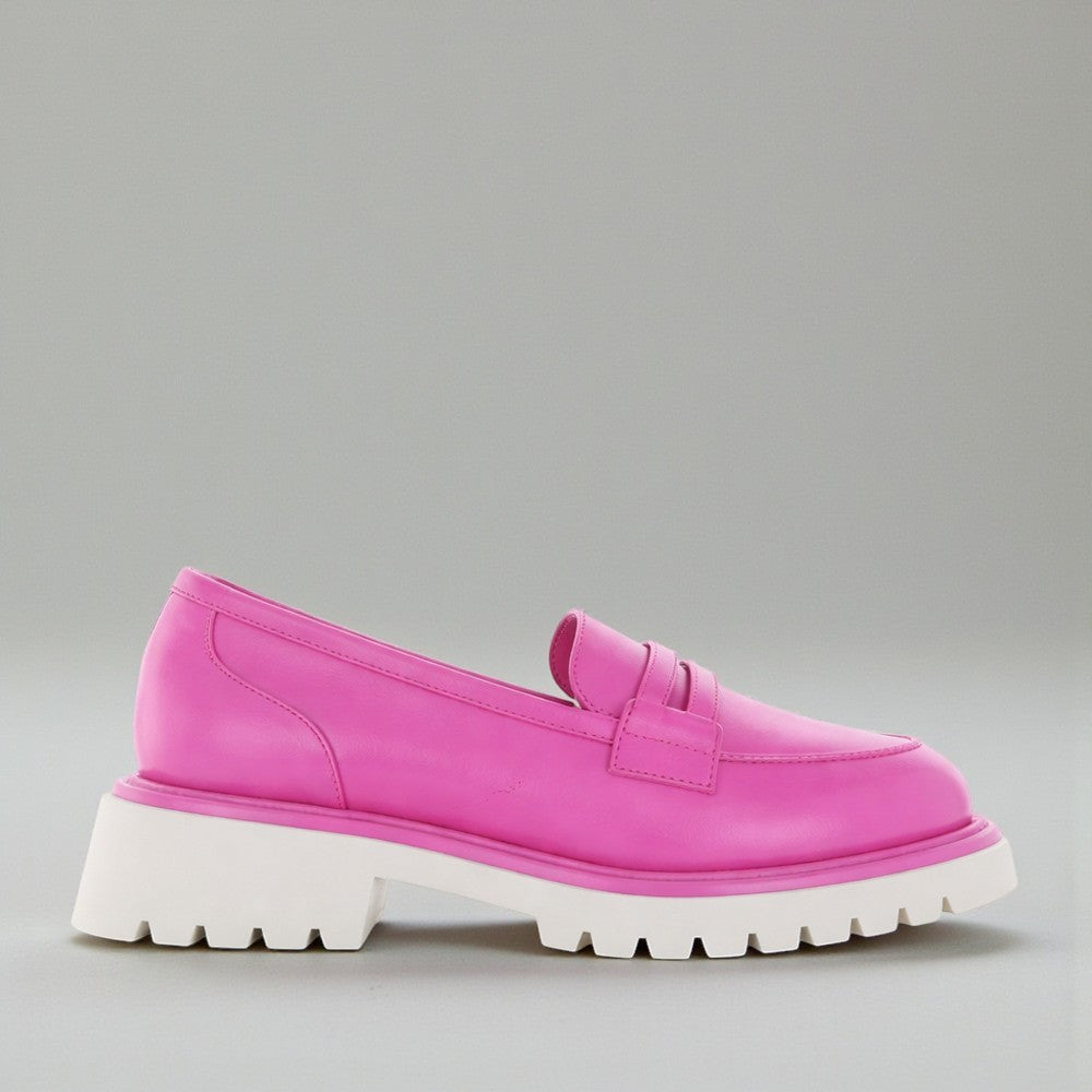 LE SANSA BOW HOT PINK - Women Loafers - Collective Shoes 