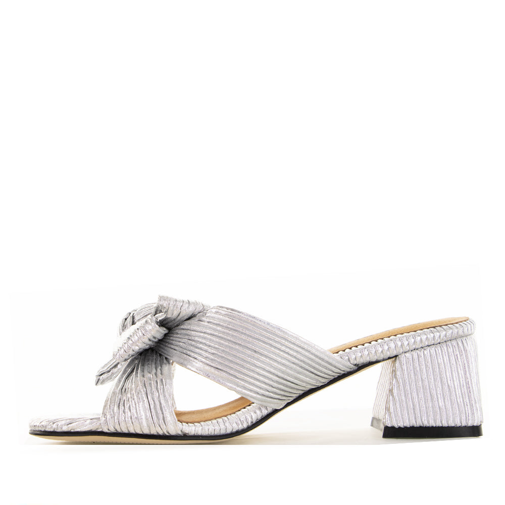 BRESLEY ANISTON SILVER - Women Heels - Collective Shoes 