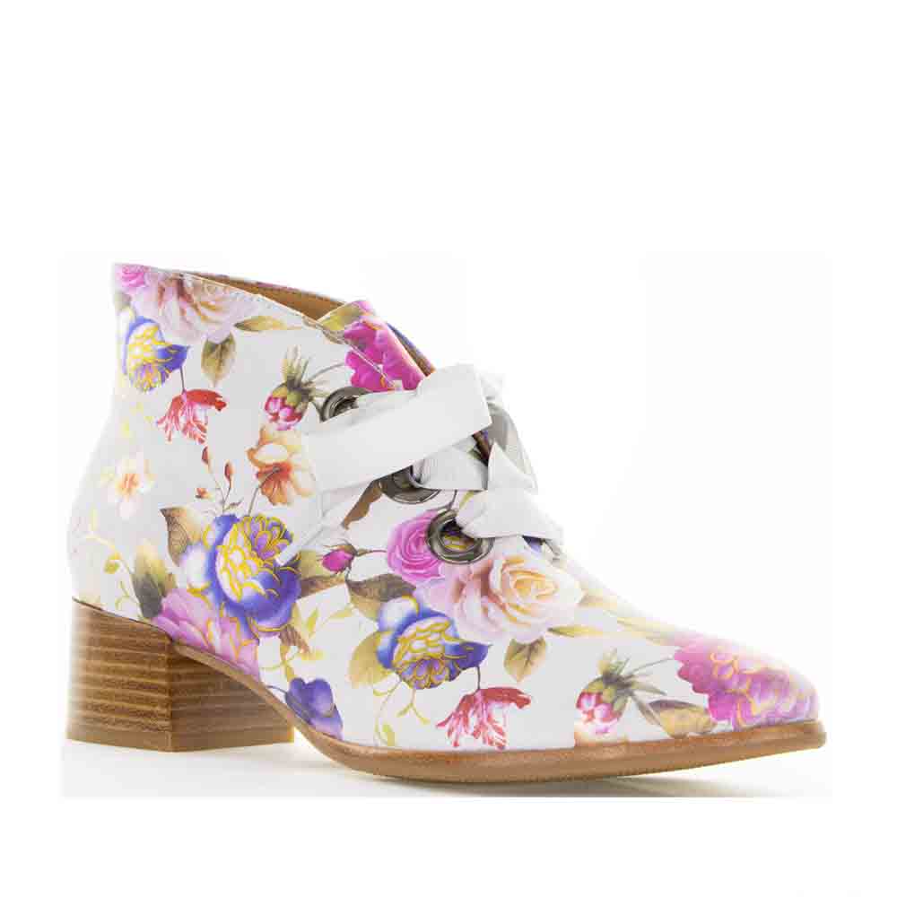 BRESLEY ANA WHITE GARDEN - Women Boots - Collective Shoes 