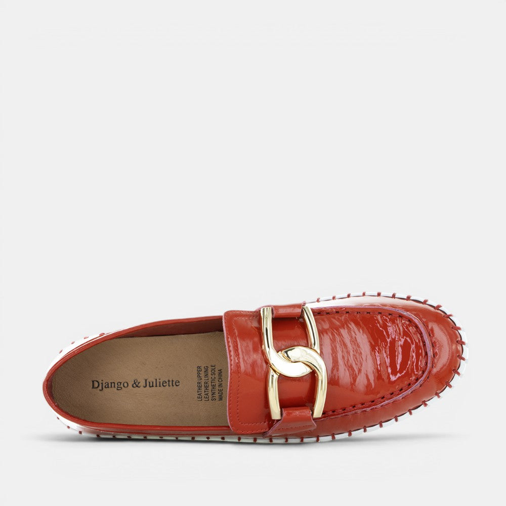 DJANGO & JULIETTE BRONTIS RED PATENT