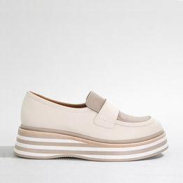 ALFIE & EVIE MOBY CREAM MUSHROOM - Women Loafers - Collective Shoes 