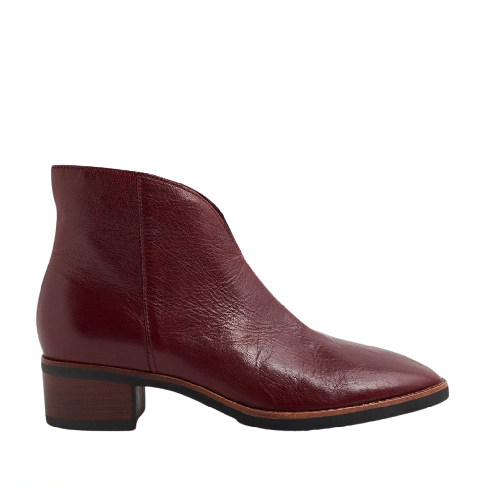 DJANGO & JULIETTE TALULA BURGUNDY - Women Boots - Collective Shoes 