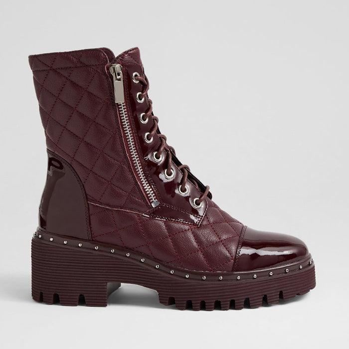 DJANGO & JULIETTE OWEMMIA BURGUNDY - Women Boots - Collective Shoes 